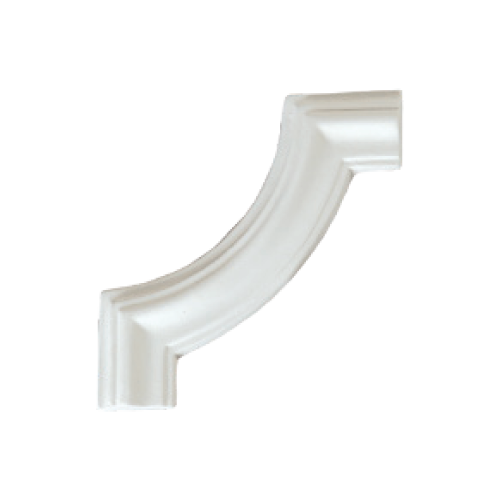 Smooth corner element - arch 11.3x11.3cm