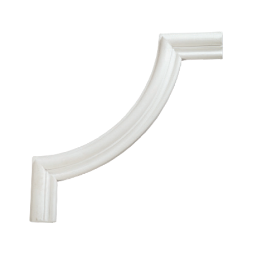 Smooth corner element - arch 30x30cm