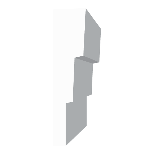 Sádrová římsa - profil hladký 7,8x1,9cm
