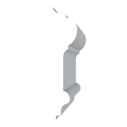 Sádrová lišta - profil hladký 9,2x3cm