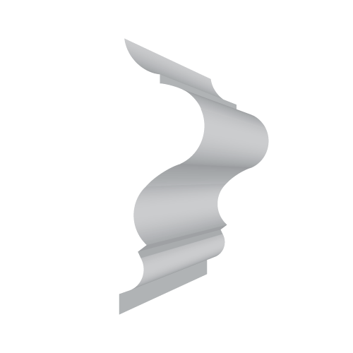 Sádrová lišta - profil hladký 3,9x1,7cm