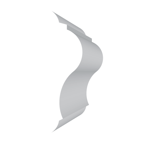 Sádrová lišta - profil hladký 5,5x1,8cm