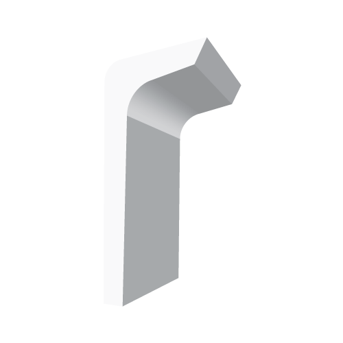 Sádrový profil garnýže 10x4,6cm