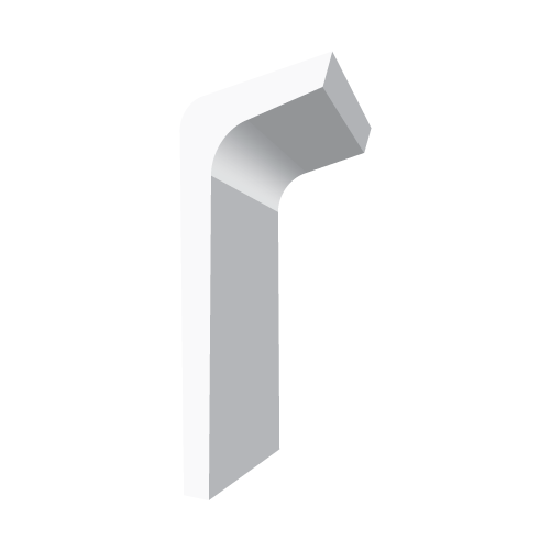 Sádrový profil garnýže 13,5x5,7cm